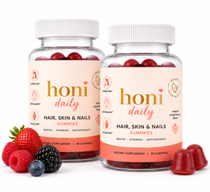 2 Bottle Honi Daily Gummy - Hair,Skin & Nails